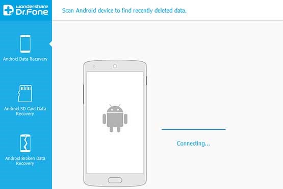 بازیابی اطلاعات حذف شده در اندروید Dr. Fone