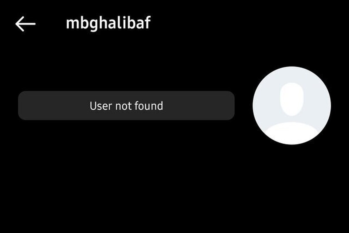 اینستاگرام صفحه قالیباف را تعلیق کرد