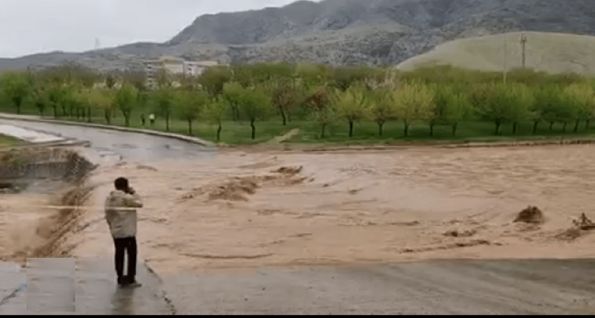 ببینید | پل جهادگران خرم‌آباد لرستان زیر آب رفت