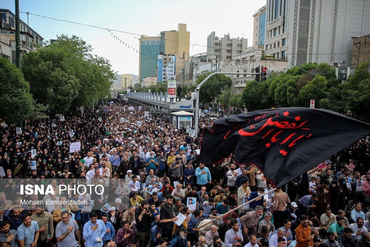 تشییع پیکر شهید «حمیدرضا الداغی» در مشهد (عکس)